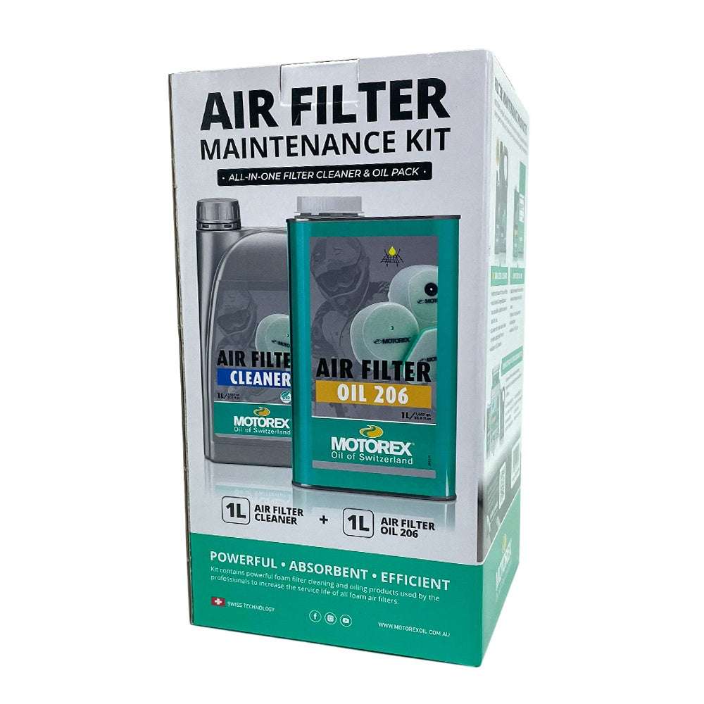 MOTOREX Air Filter Maintenance Pack - Oil 206 + Cleaner #MAFO2061-PK