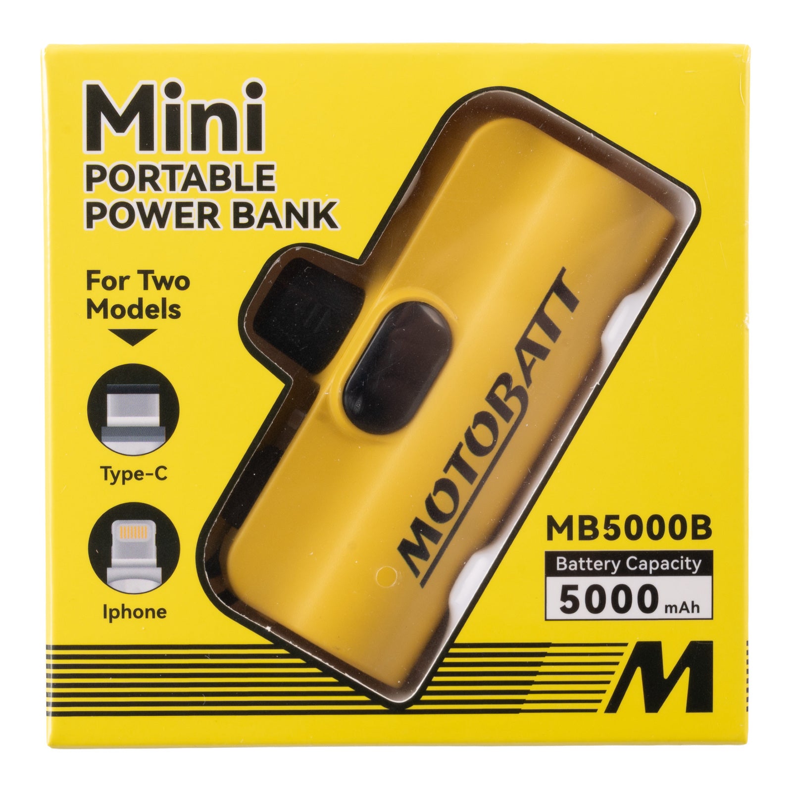 Motobatt Lithium Mini Portable Power Bank 5000mAh MBZLPB5000#
