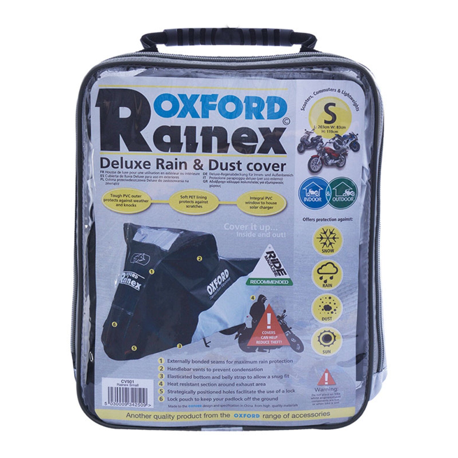 Oxford Motorcycle Cover Rainex Deluxe - XL OXCV504#
