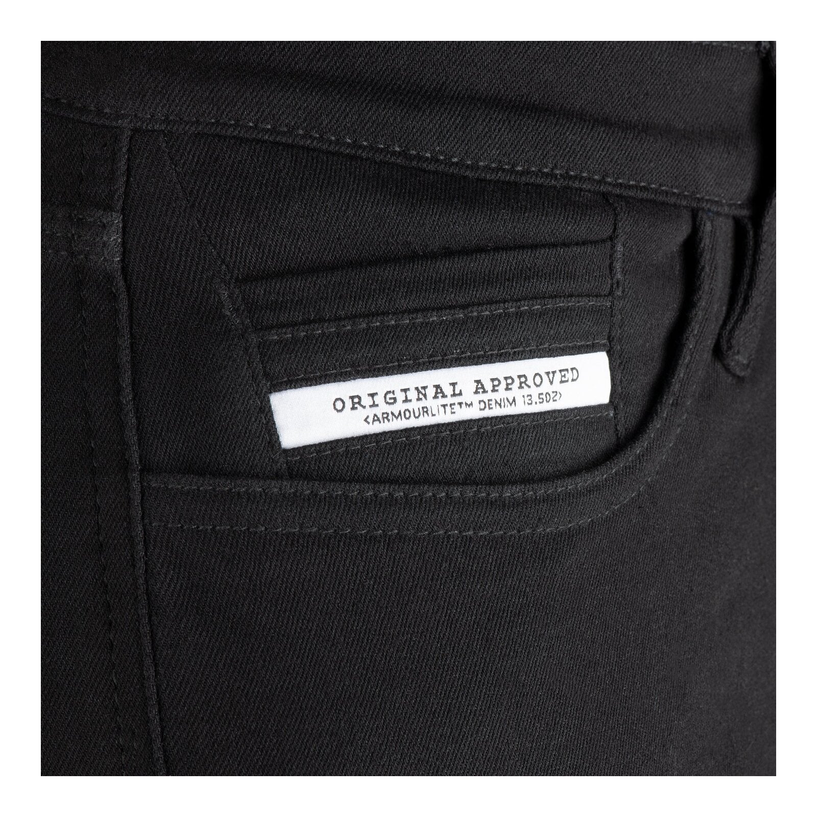 Oxford AA Super Stretch Men's Jean - Black (Short) (36S) OXDM229601S36#