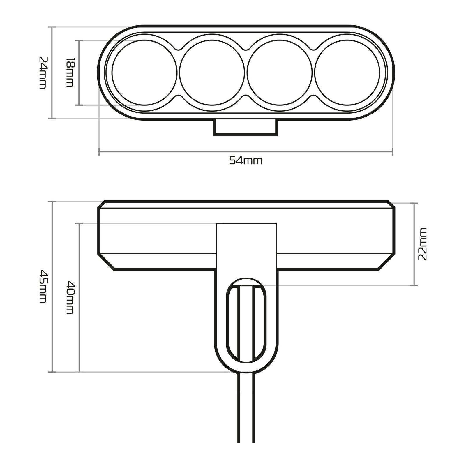 Oxford Strip Light OXEL384#