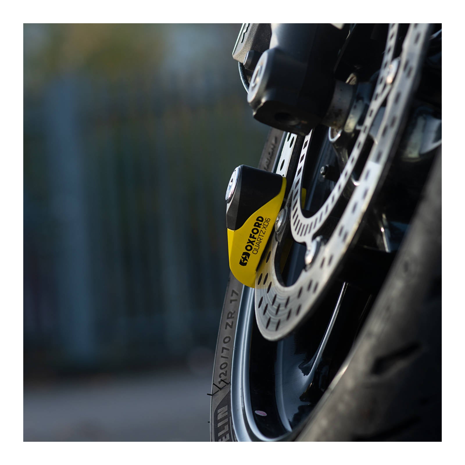 Oxford Quartz XD6 Disc Lock - Yellow / Black OXLK207#