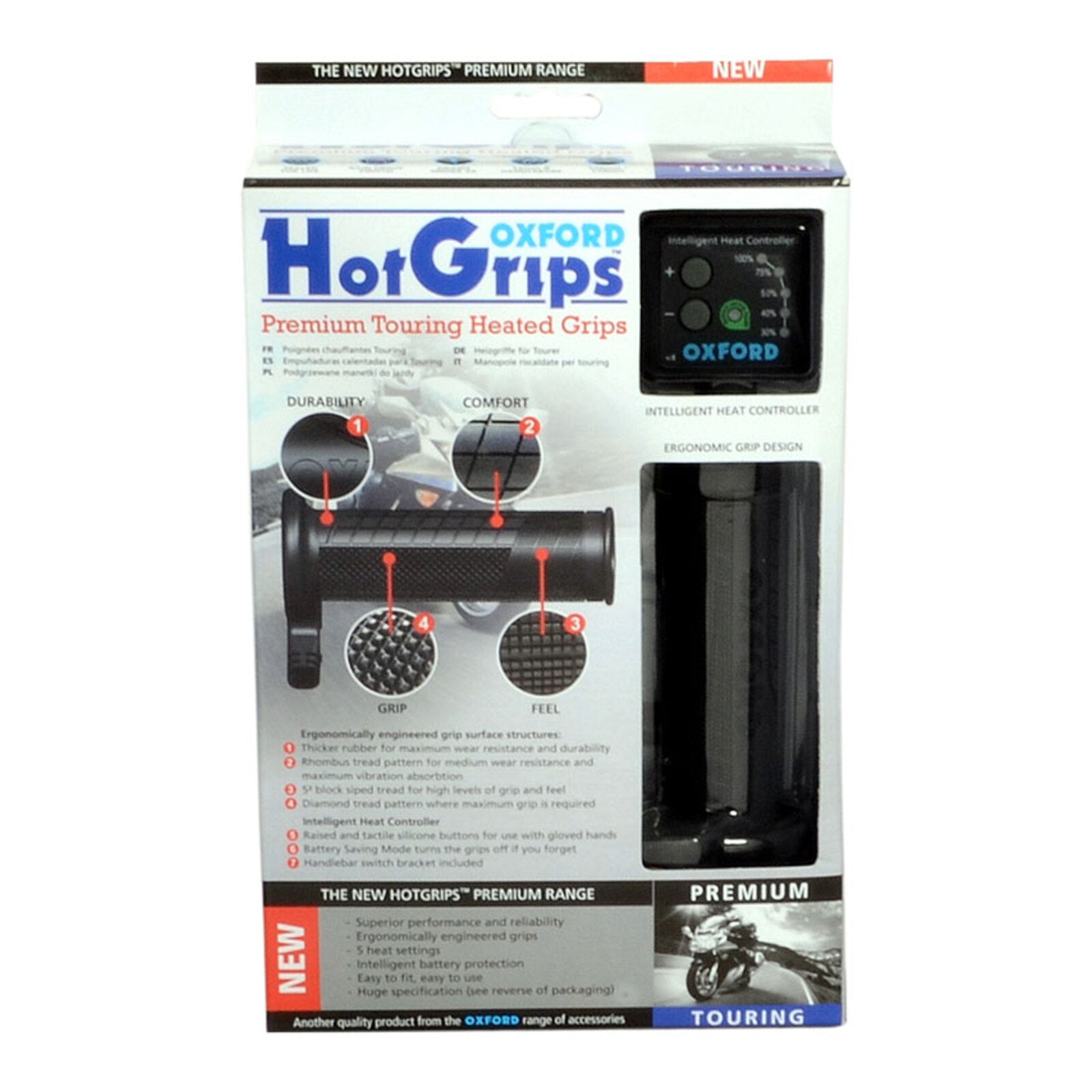 Oxford HotGrips®  Premium Touring with V8 Switch OXOF691#