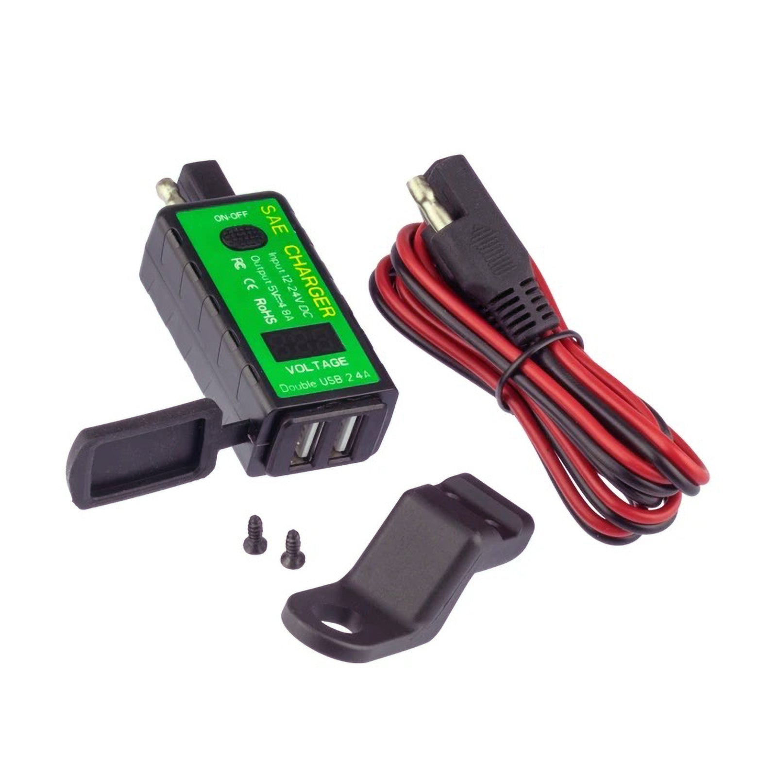 Rocky Creek Motoplug SAE to USB with Voltmeter RCPA013#