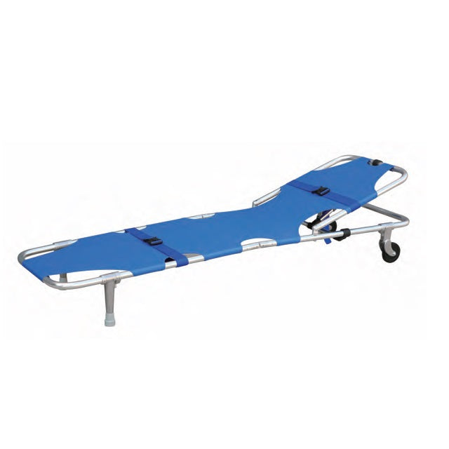 ST JOHN Wheeled Folding Stretcher with Backrest Rescue Equipment #332003