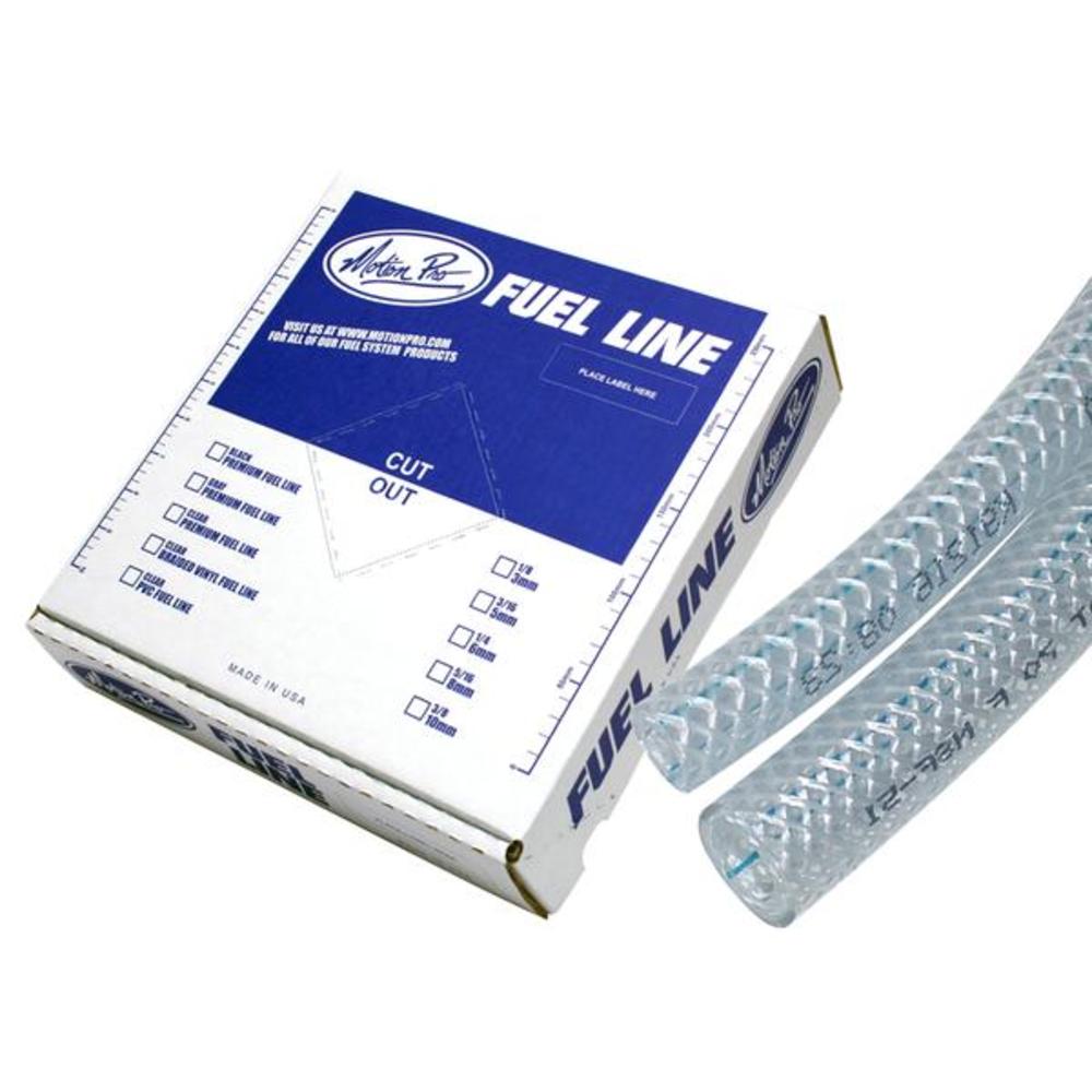 New MOTION PRO Braided Vinyl Fuel Line 1/4