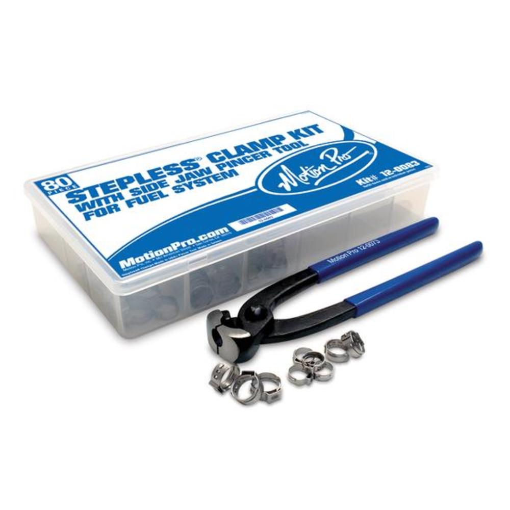 MOTION PRO Stepless Clamp Fuel Line Fitting Kit 70pcs with Pincer Tool 08-120083 | Australian Moto Spares