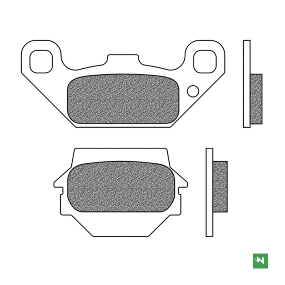 New NEWFREN ATV Sintered Brake Pad - Front For KAWASAKI, SUZUKI 1-FD0110-SV