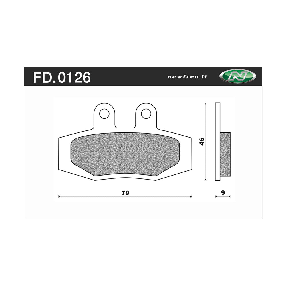 New NEWFREN Dirt Organic Brake Pad - Front For KTM 125 MX 1-FD0126-BD