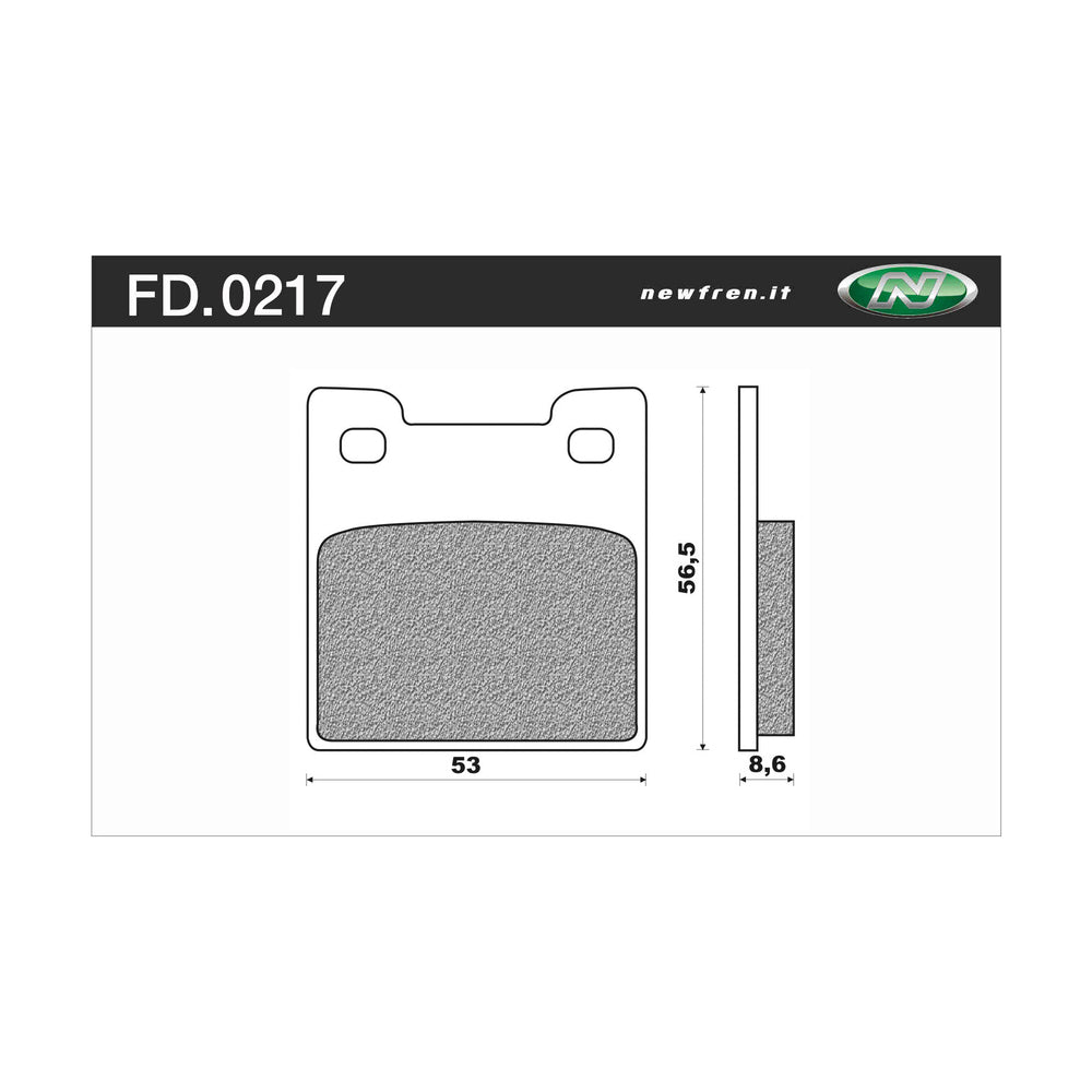 New NEWFREN Rear Brake Pad - Touring Organic For SUZUKI RF900R 1-FD0217-BT