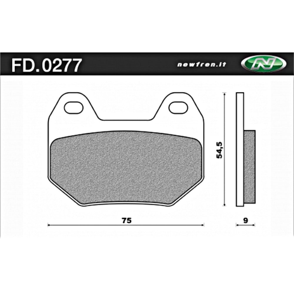 New NEWFREN Rear Brake Pad - Touring Sintered For BMW 1-FD0277-TS
