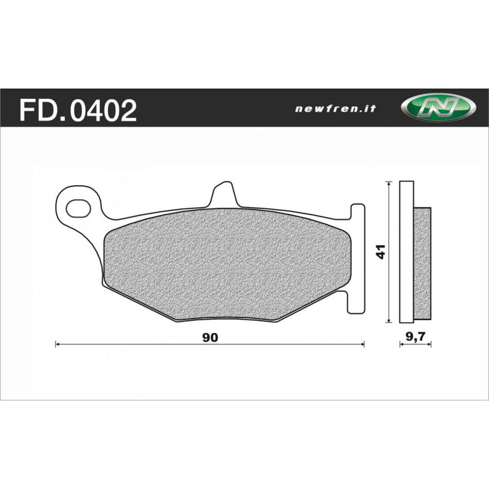 New NEWFREN Rear Brake Pad - Sintered Touring For SUZUKI 1-FD0402-TS