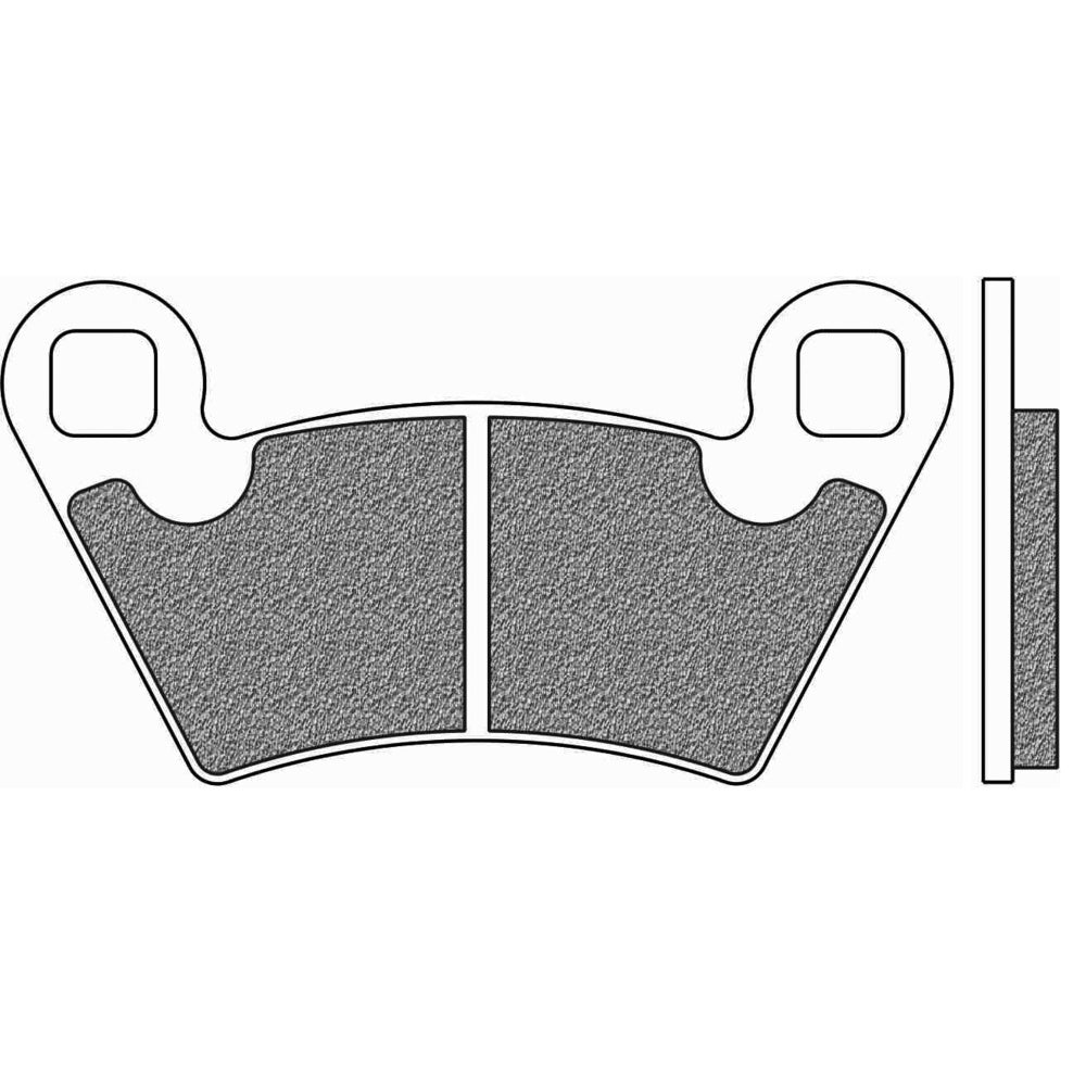 New NEWFREN Rear Brake Pad - Off road ATV Organic For POLARIS 1-FD0435-BV