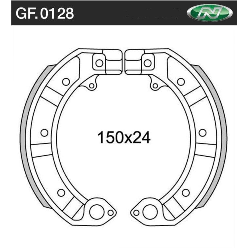 New NEWFREN Brake Shoe For PIAGGIO/VESPA PX 150, PX 125, PX 200 1-GF0128