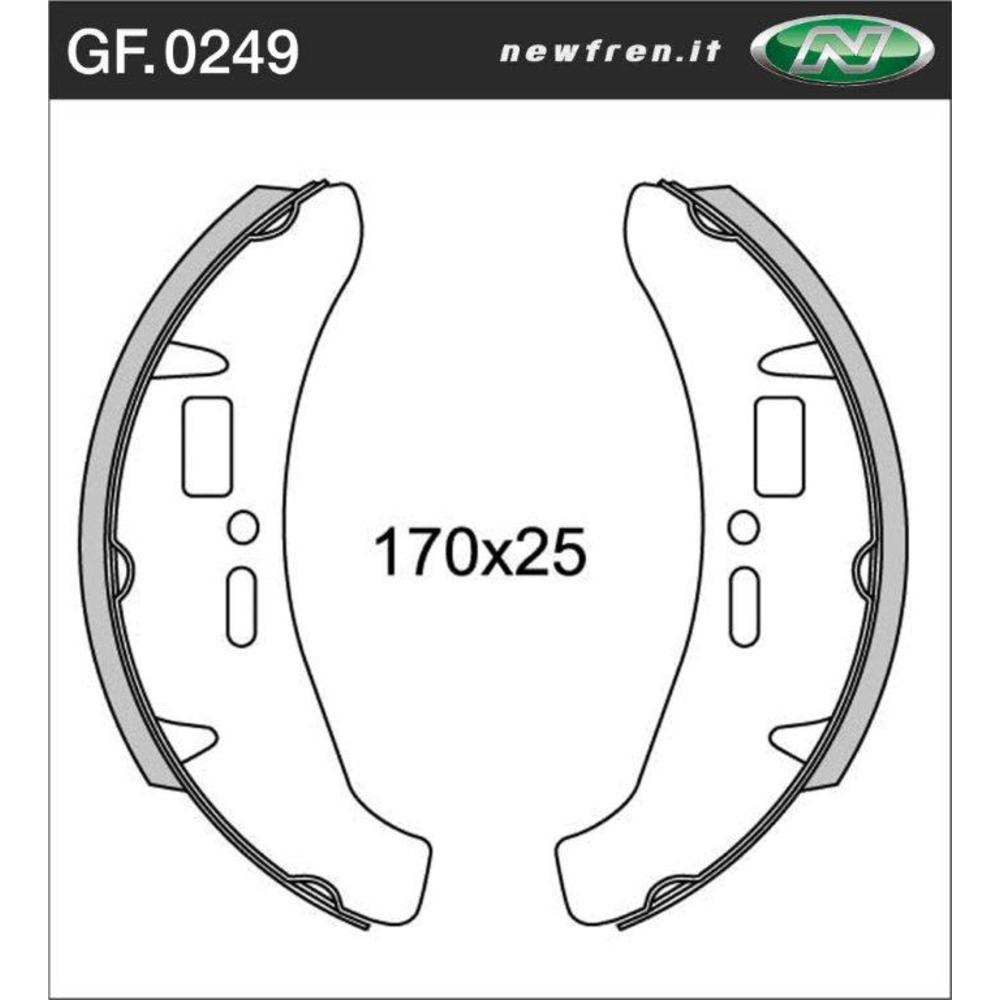New NEWFREN Brake Shoe For HONDA XR500R 1-GF0249