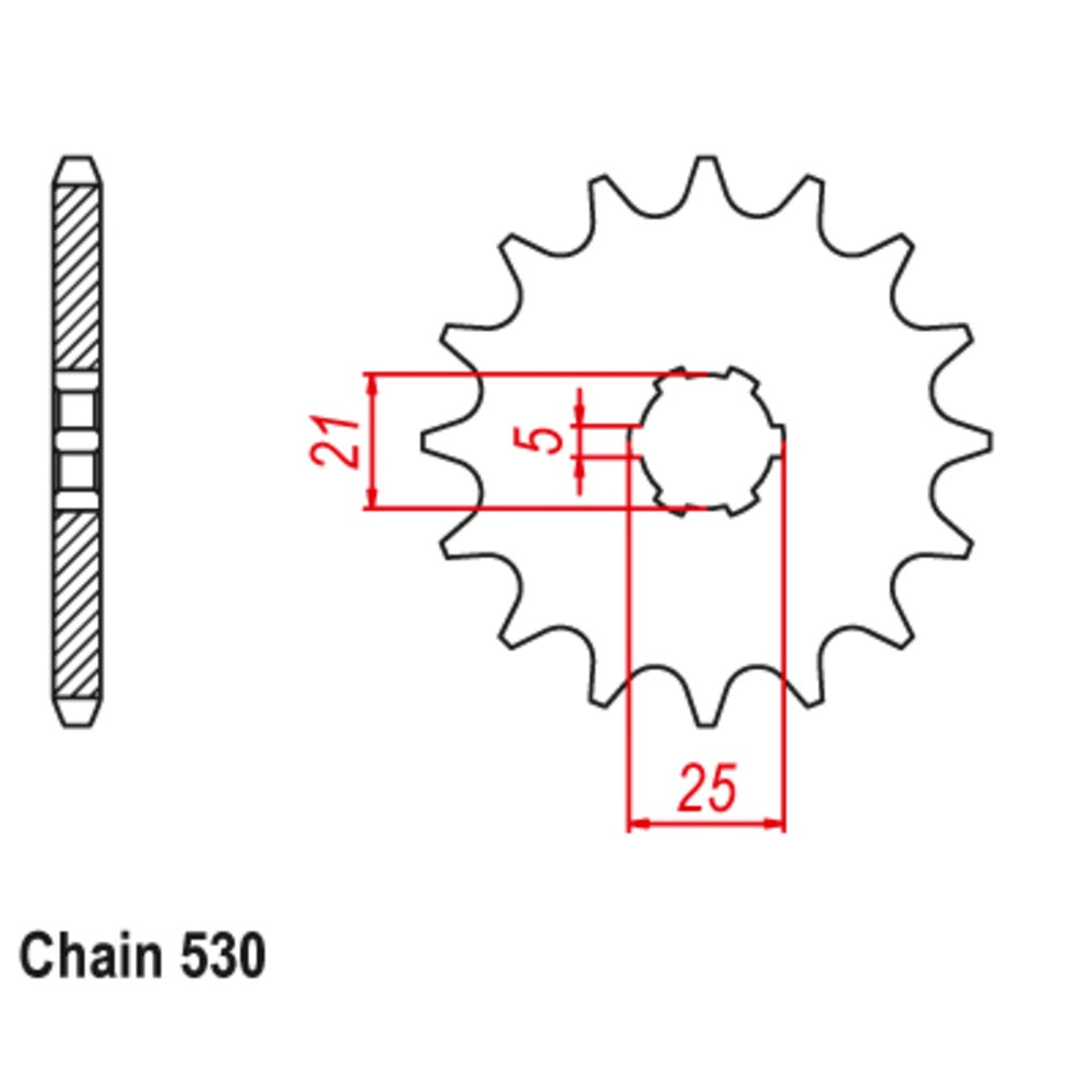 New SUPERSPROX 15T Sprocket - Front For KAWASAKI, SUZUKI, YAMAHA 10-021-15