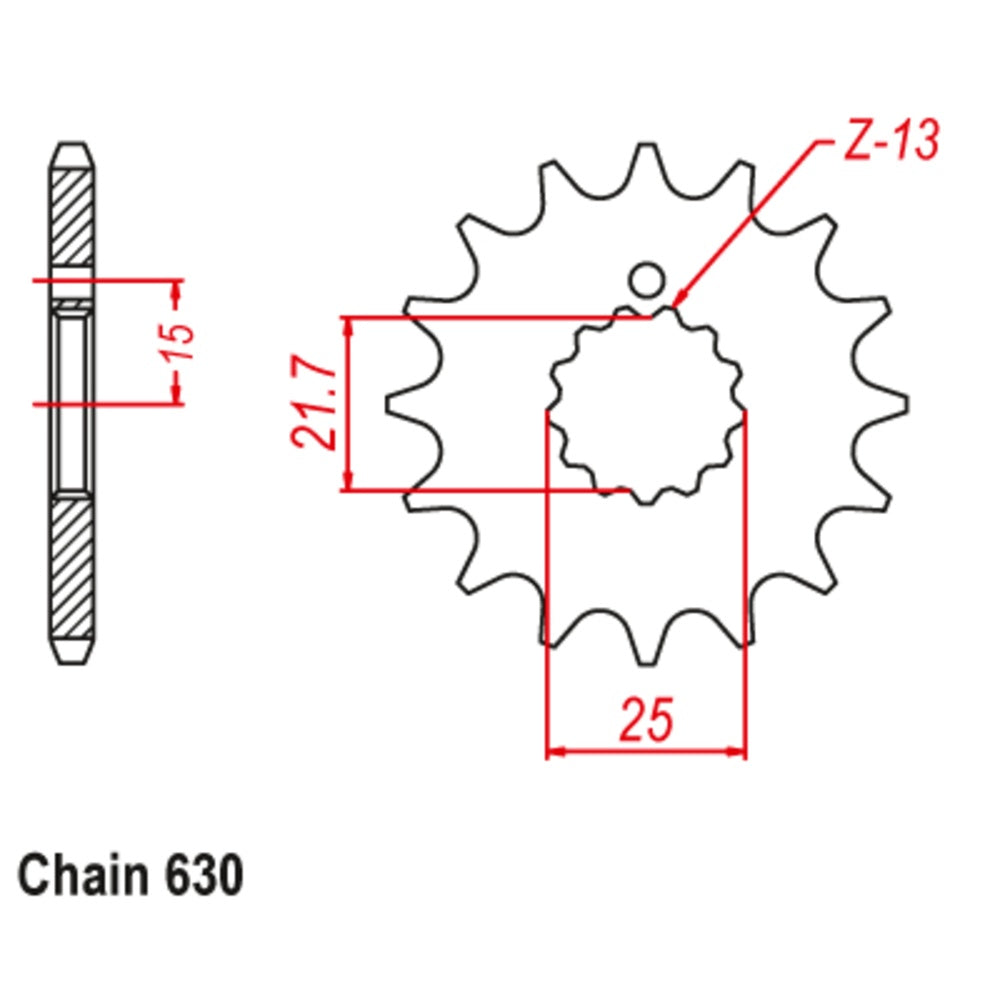 New SUPERSPROX 14T Sprocket - Front For KAWASAKI 10-033-14