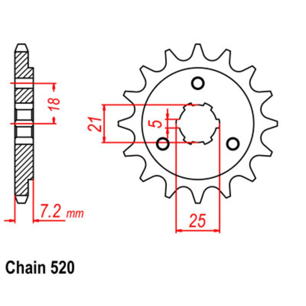 New SUPERSPROX 16T Sprocket - Front For CCM 644DS, R30 SM DR650 10-14A-16