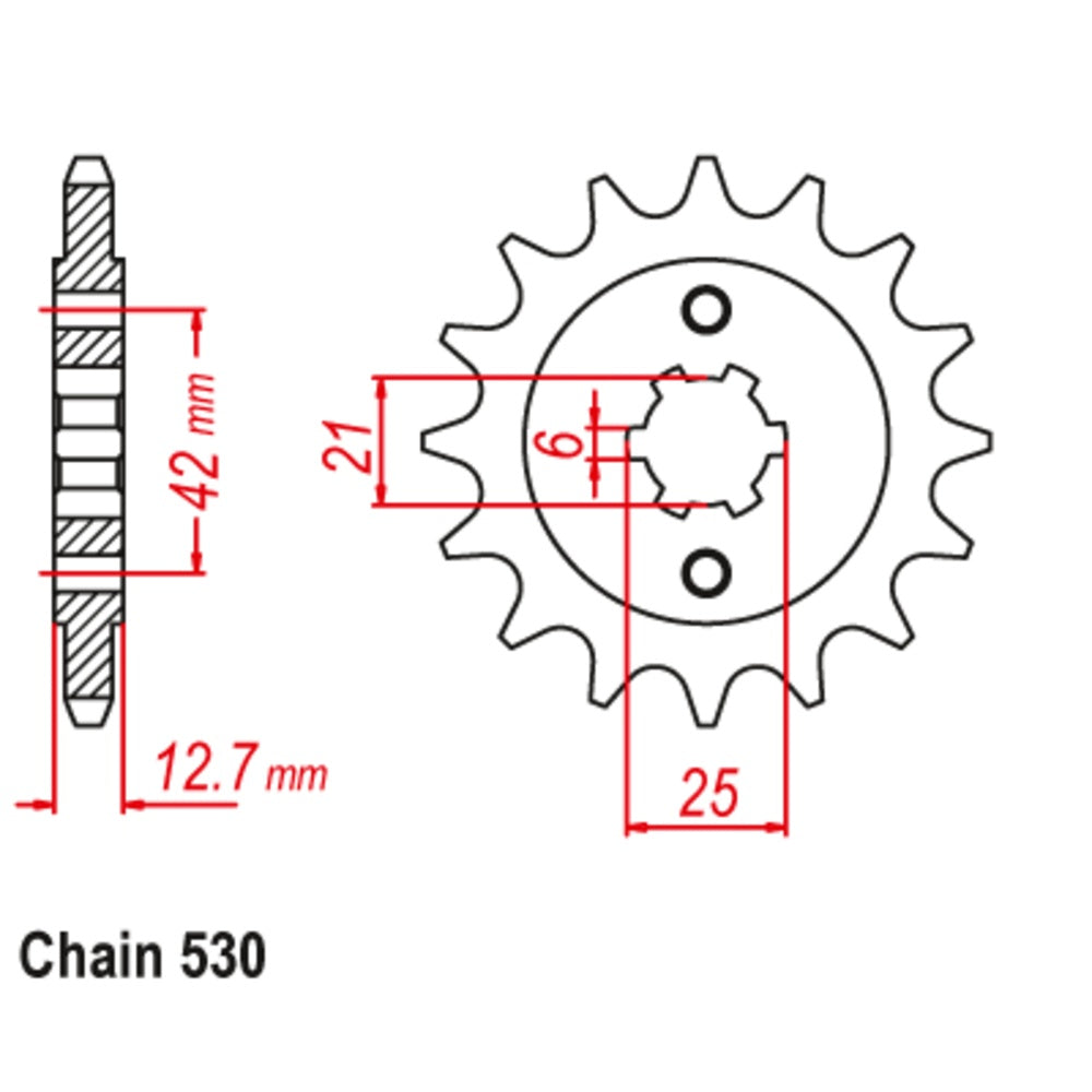 New SUPERSPROX 17T Sprocket - Front For HONDA 10-300-17