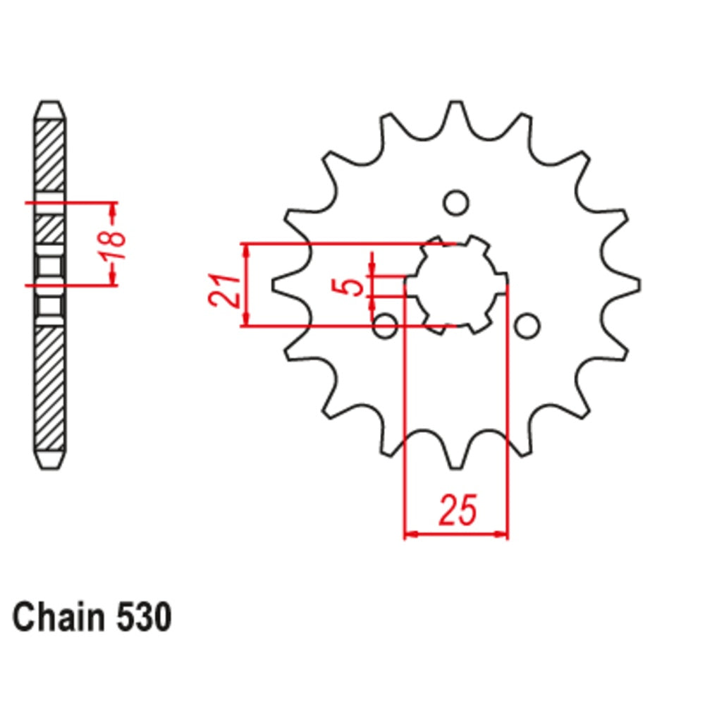 New SUPERSPROX 15T Sprocket - Front For KAWASAKI Z250 10-336-15