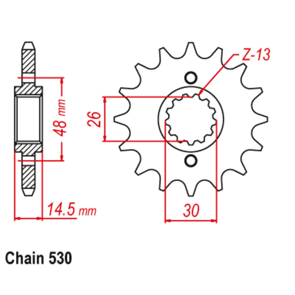 New SUPERSPROX 16T Sprocket - Front For HONDA 10-438-16