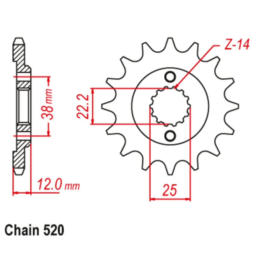 New SUPERSPROX 15T Sprocket - Front For DUCATI 750 PASO, 750 SPORT 10-495-15