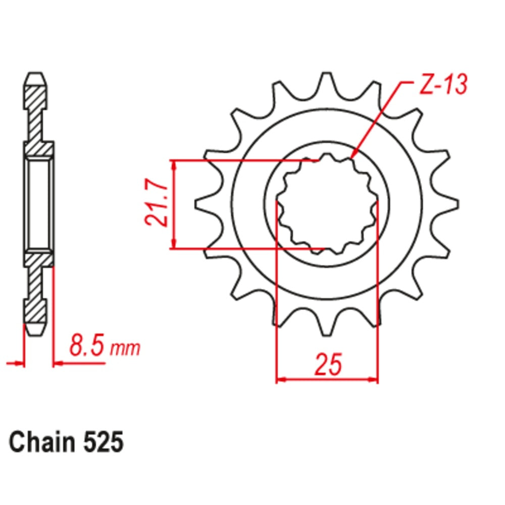 New SUPERSPROX 15T Sprocket - Front For KAWASAKI 10-537-15