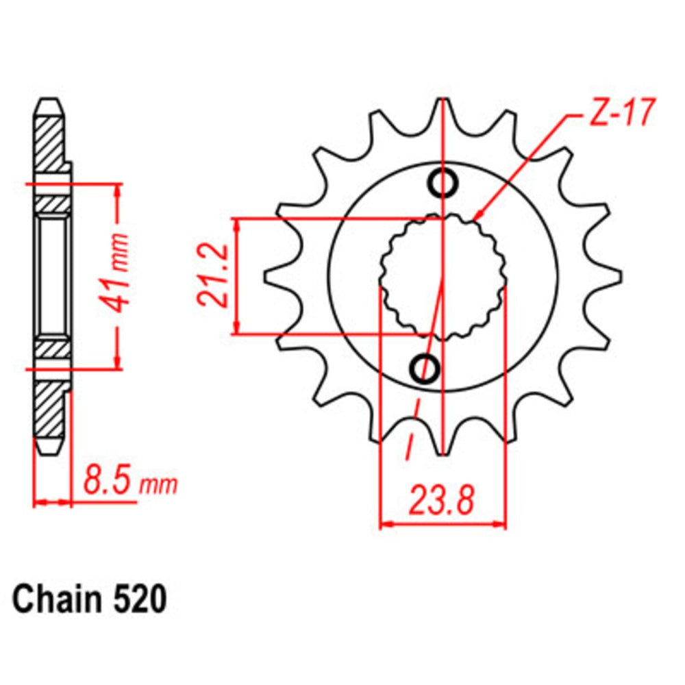 New SUPERSPROX 13T Sprocket - Front For HONDA 10-587-13