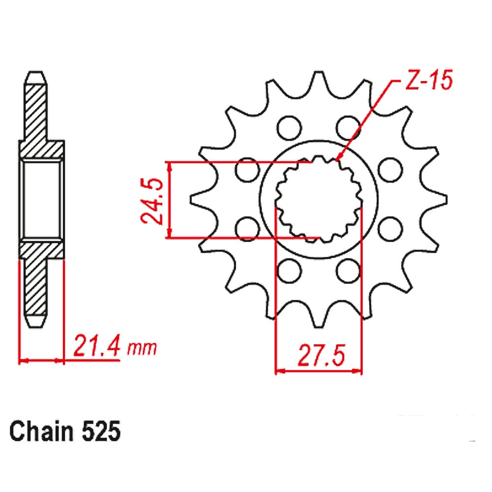 New SUPERSPROX 15T Sprocket - Front For APRILIA 10-709-15