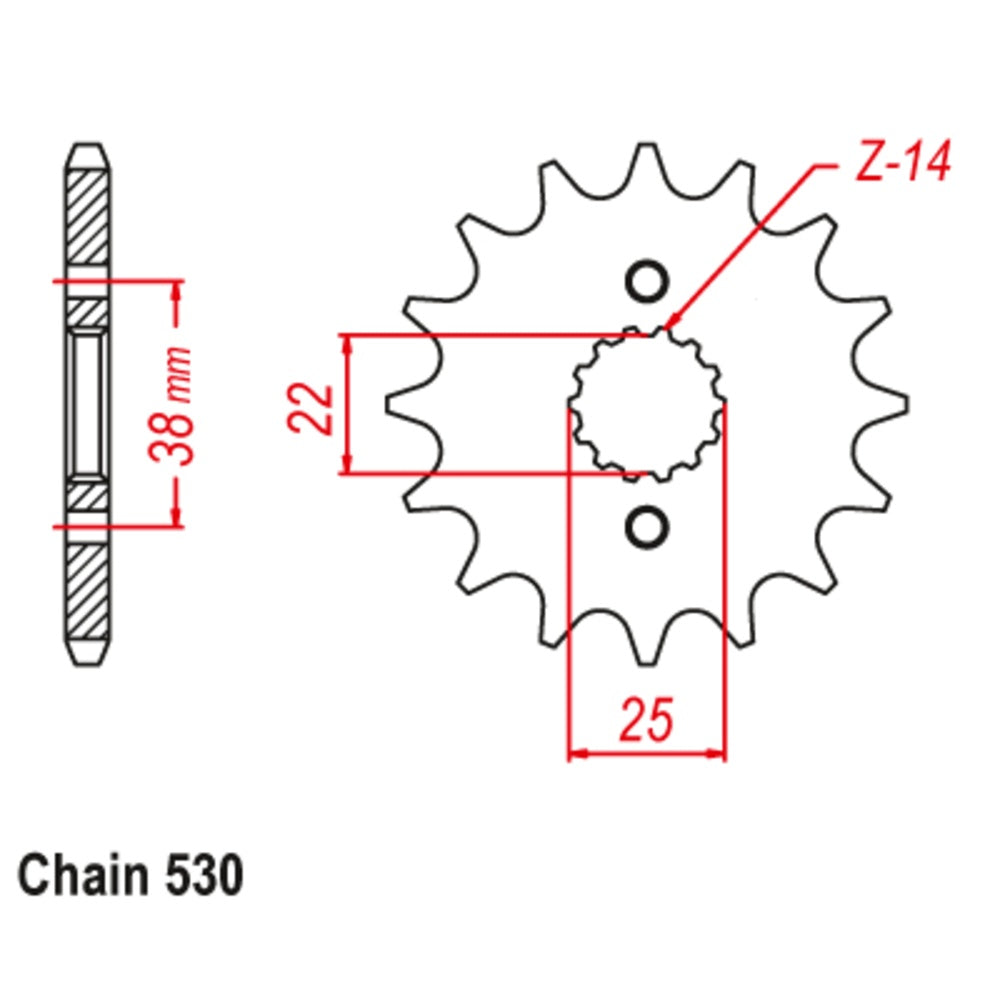 New SUPERSPROX 15T Sprocket - Front For DUCATI 750 INDIANA 10-726-15