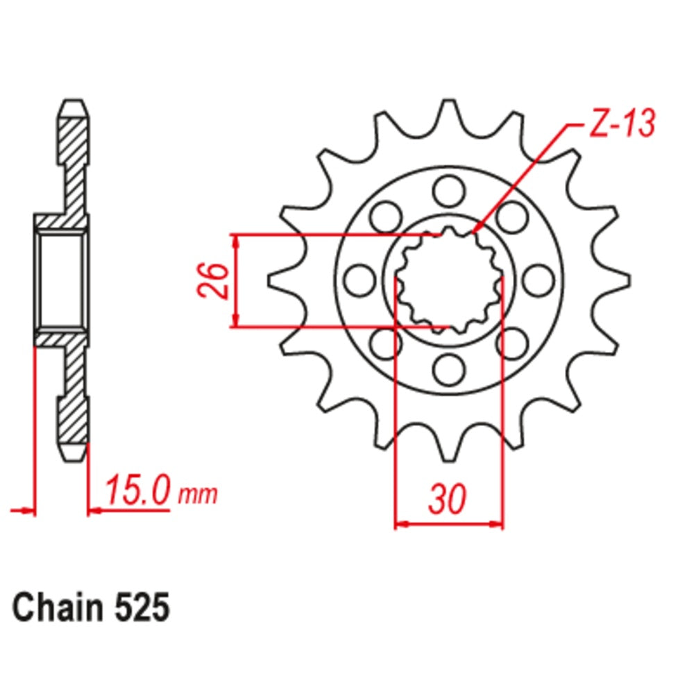 New SUPERSPROX 17T Sprocket - Front For BMW 10-BM4-17