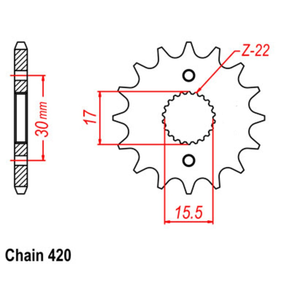 New SUPERSPROX 13T Sprocket - Front For GT GT 50Y 10-GC4-13
