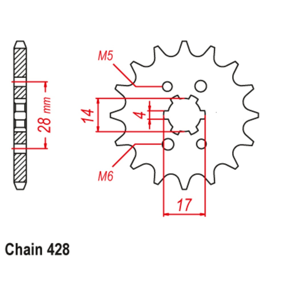 New SUPERSPROX 13T Sprocket - Front For APRILIA RS4 125 10-HF7-13