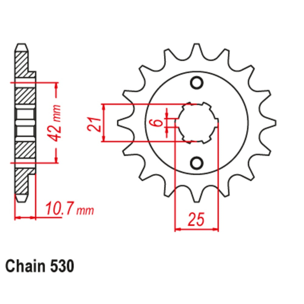 New SUPERSPROX 16T Sprocket - Front For HONDA CBX550 10-MA7-16