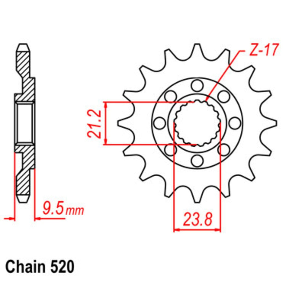 New SUPERSPROX 12T Sprocket - Front For HONDA 10-ML4-12