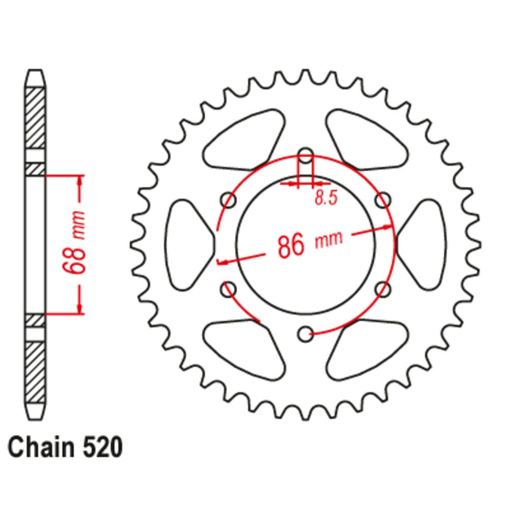 New SUPERSPROX 37T Sprocket Steel - Rear For KAWASAKI 11-002-37