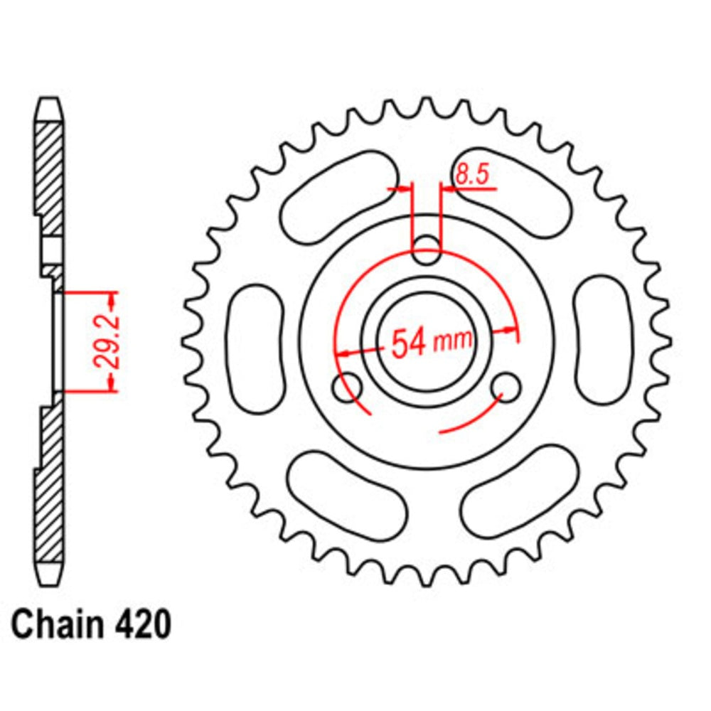 New SUPERSPROX 35T Sprocket Steel - Rear For HONDA 11-120-35