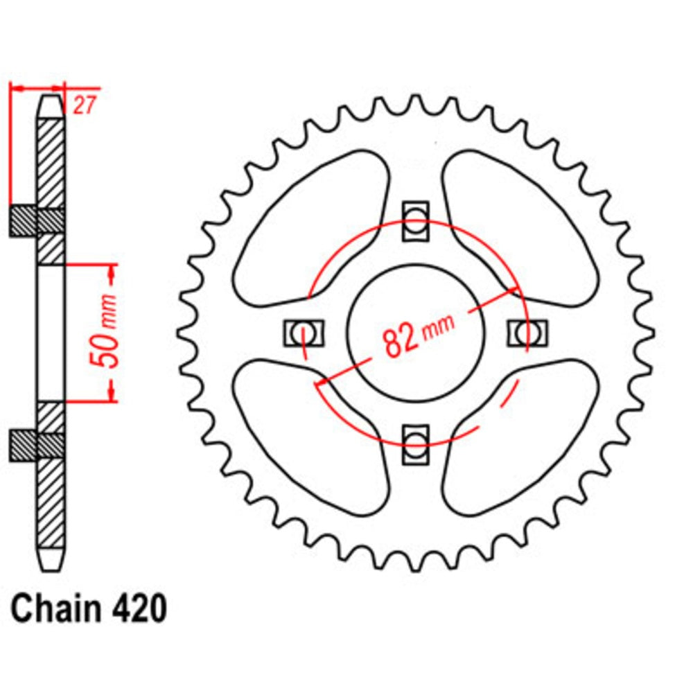 New SUPERSPROX 35T Sprocket Steel - Rear For HONDA 11-153-35