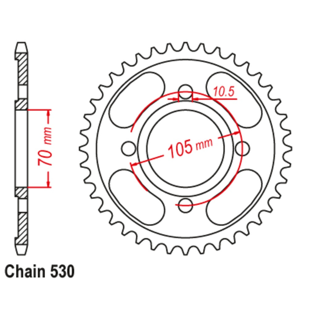 New SUPERSPROX 33T Sprocket Steel - Rear For HONDA 11-367-33