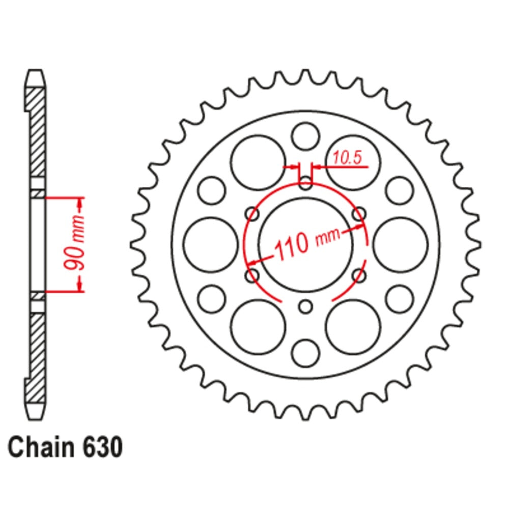 New MTX 35T Sprocket Steel - Rear For YAMAHA 11-5A8-35