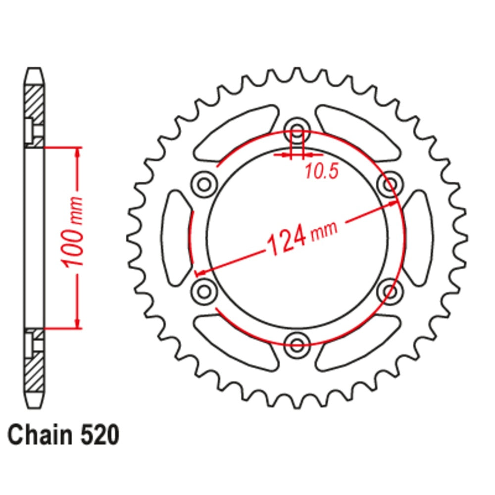 New SUPERSPROX 36T Sprocket Steel - Rear For DUCATI 11-735-36