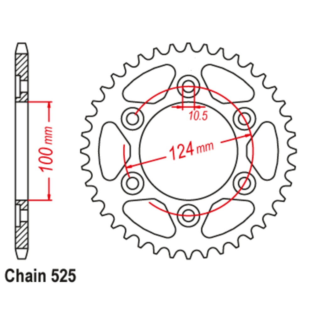 New SUPERSPROX 37T Sprocket Steel - Rear For DUCATI 11-745-37