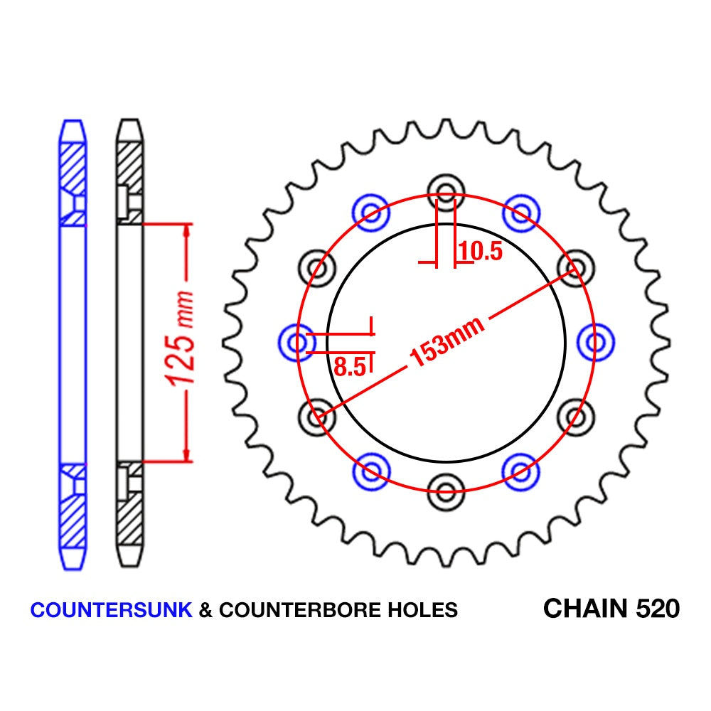 New SUPERSPROX 38T Sprocket Steel - Rear For BETA, HONDA 11-KAE-38