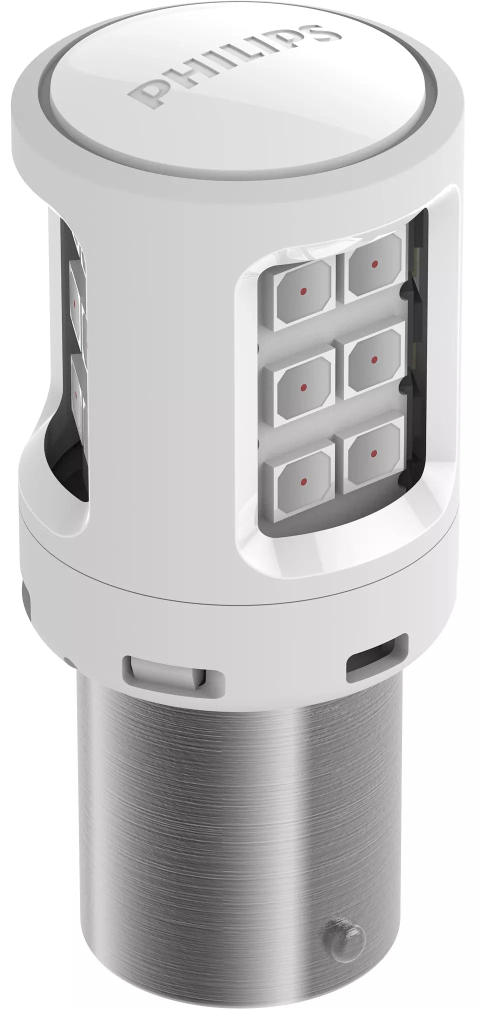 New Philips Globe P21 Led Amber 12V (11498Ulax2)