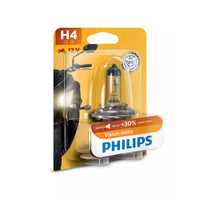 Philips Globe Motorcycle H4 12V 60/55W P43T-38 Single Blister Pck Premium Vision