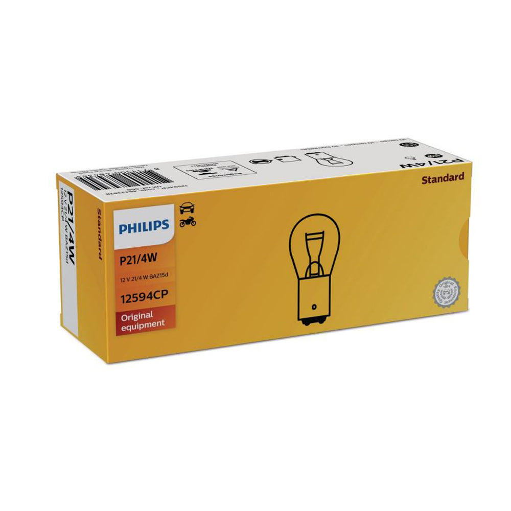 New Philips Globe P21/4W 12V 10Pack (12594Cp)