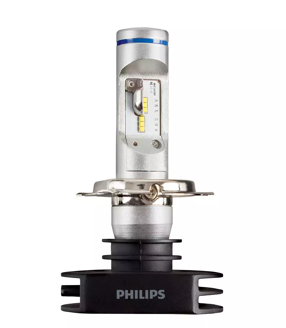New Philips Globe Led H4 Ultinon Extreme 200% More Light (12953Bwx2)
