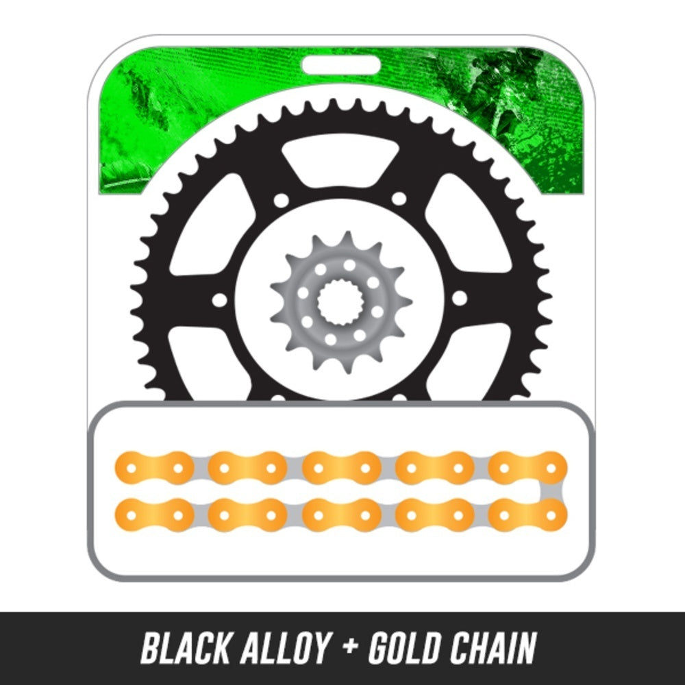 EK CHAIN AND SUPERSPROX Chain and Sprockets Kit-Alloy For KAWASAKI 12A-401K-SH11 | Australian Moto Spares