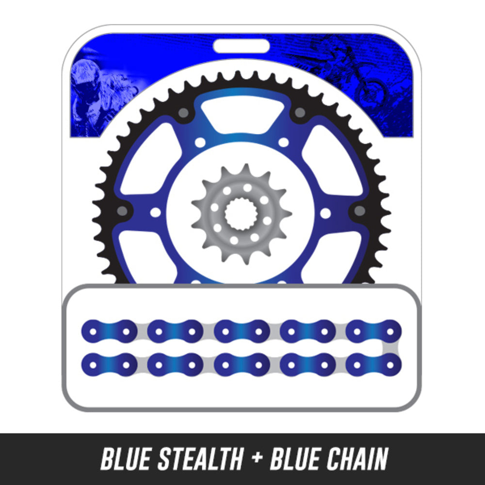 EK CHAIN AND SUPERSPROX Chain and Sprockets Kit - Stealth Coloured 12S-212B-SX03 | Australian Moto Spares