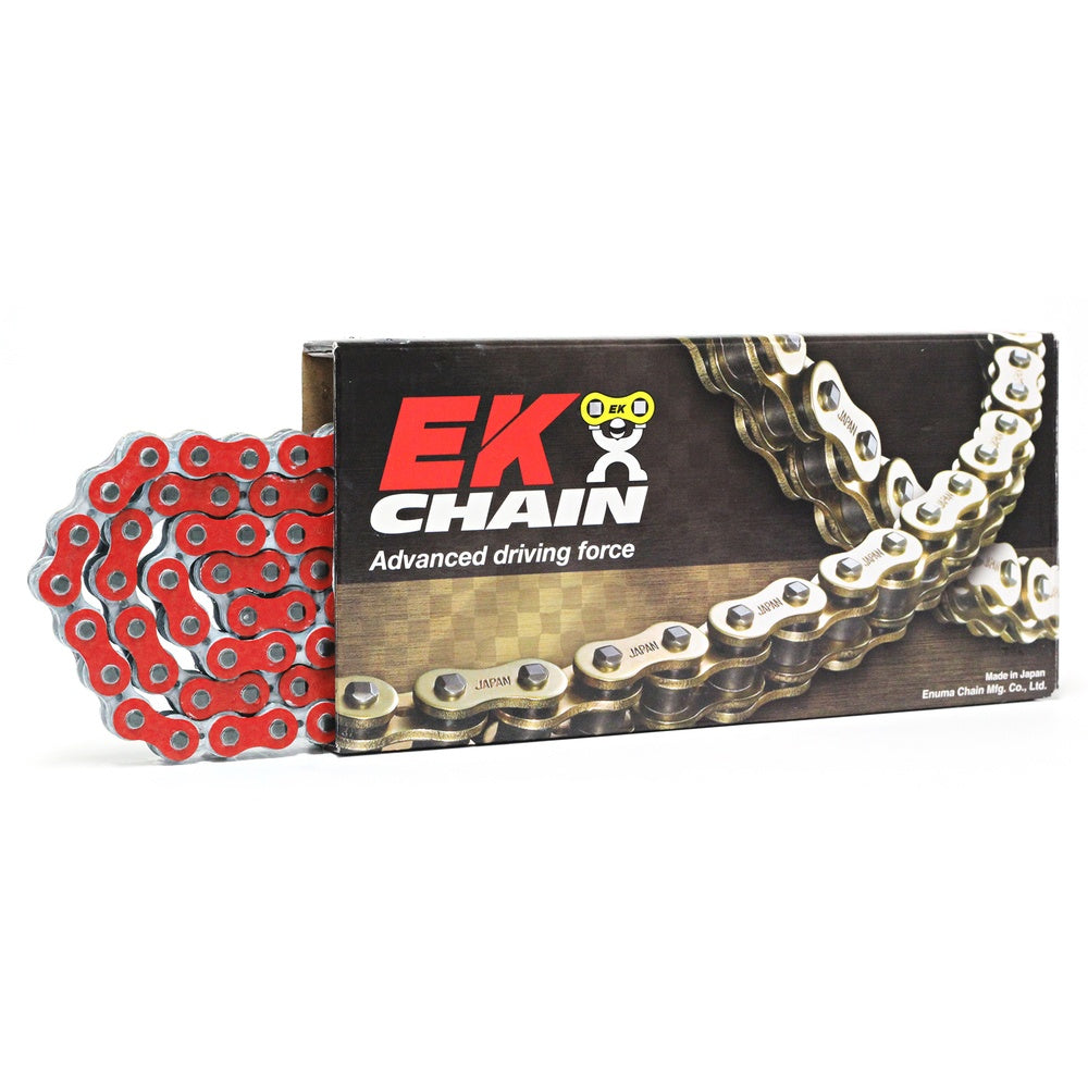 EK CHAIN AND SUPERSPROX 420 Heavy Duty Motocross Chain Red 130L 14-420SH04-130